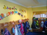 In der Garderobe
